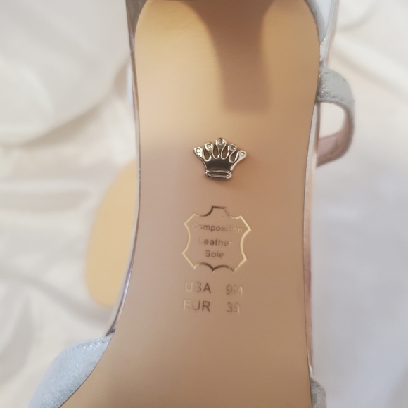 Nina New York Silver Crystal Heels 9 - Picture 6 of 9